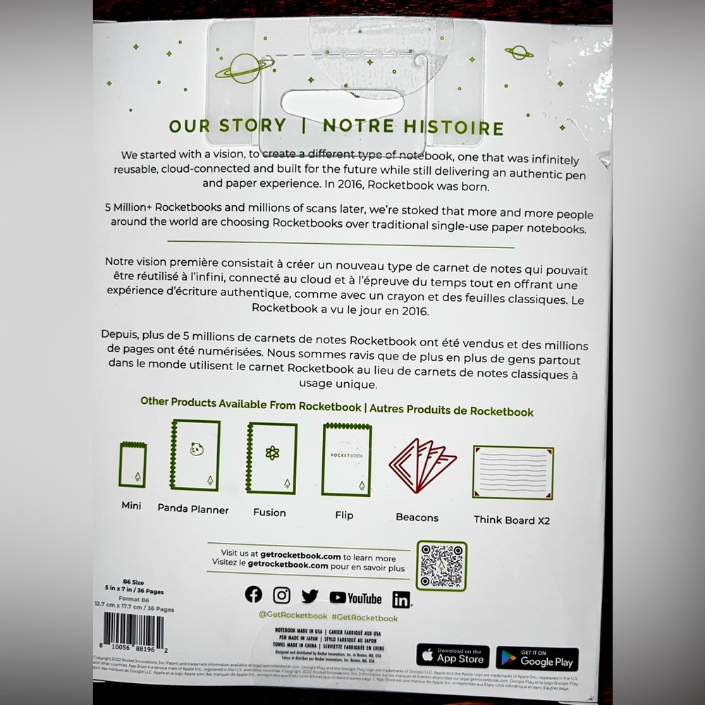 🖤🖤 NEW ROCKETBOOK NOTE 🖤🖤 - Picture 4 of 5